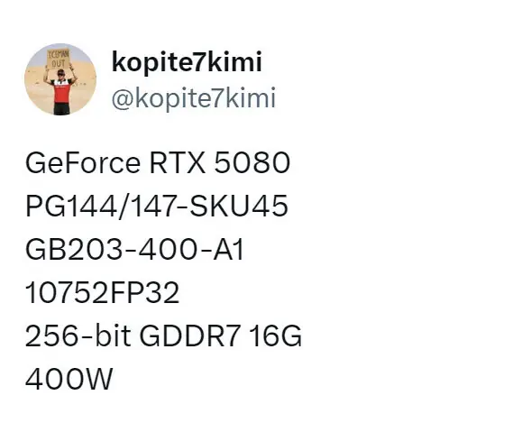 rtx 5080 leak 1