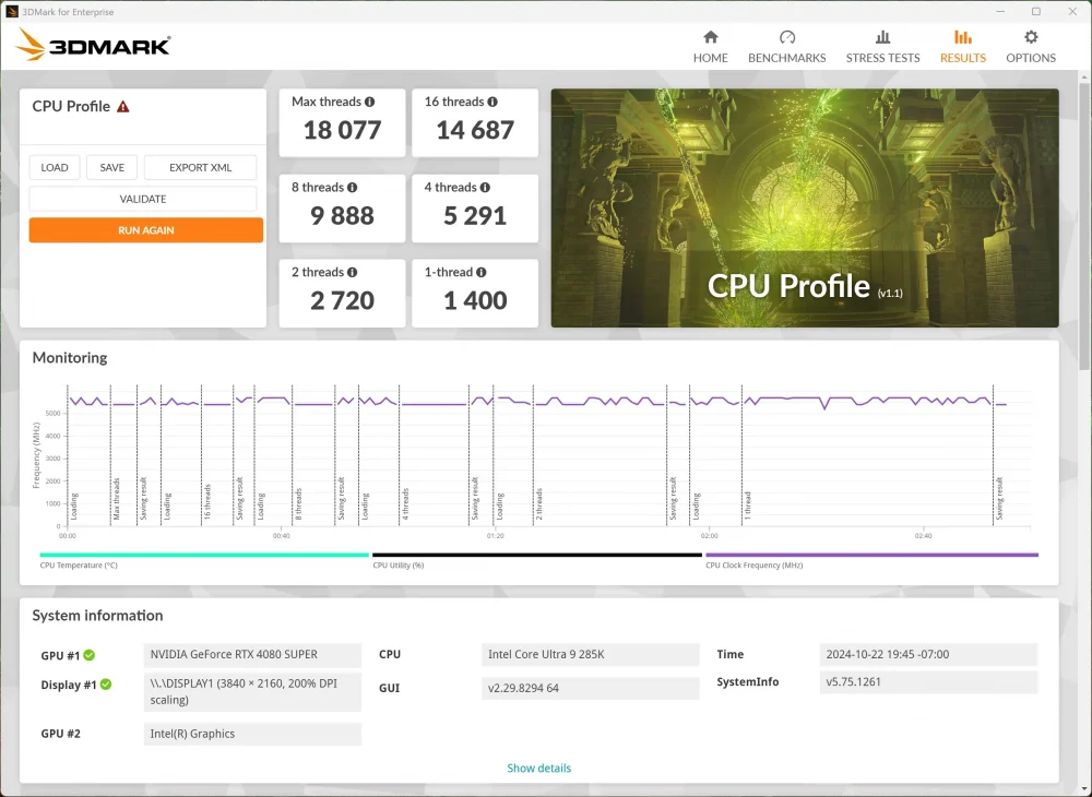asus rog maximus z890 hero 3dmark cpu