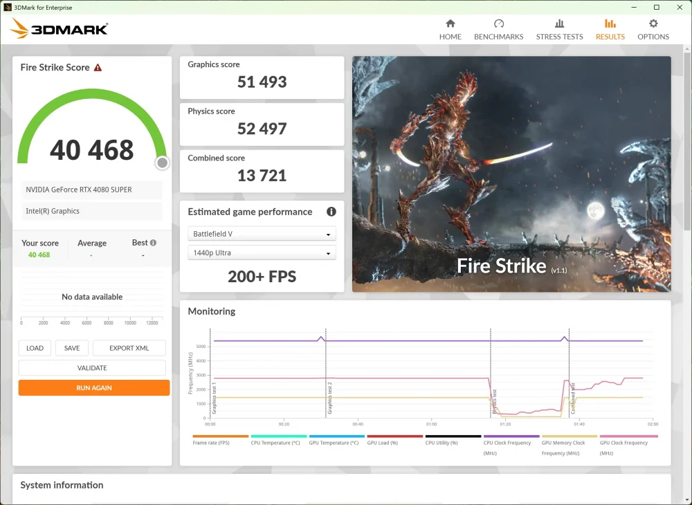 asus rog maximus z890 hero 3dmark fire