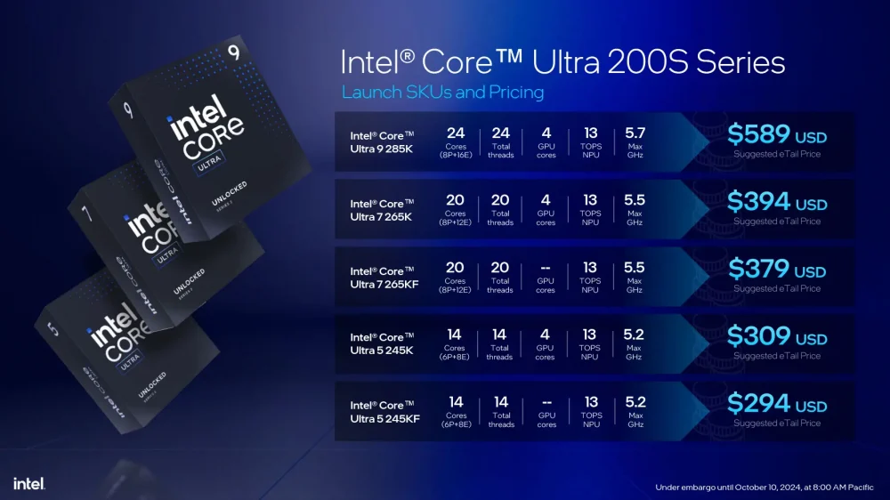 intel core ultra9 285k info 1