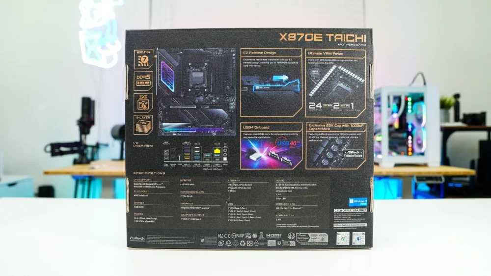 ASRock X870E Taichi Motherboard