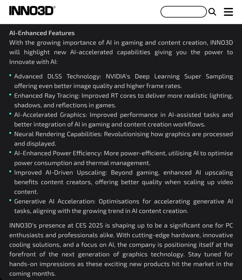 inno3d rtx50 ai