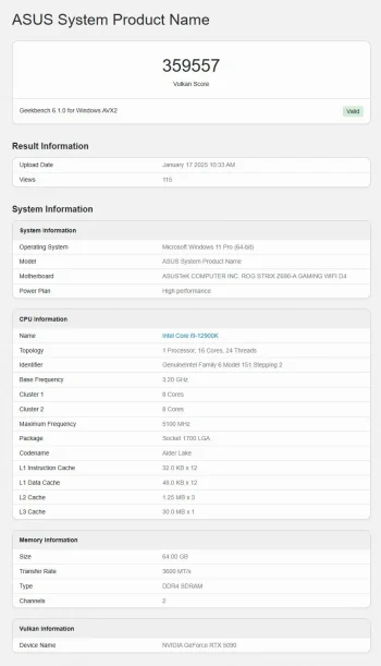 rtx 5090 vulkan