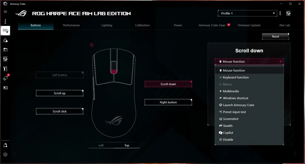 asus rog harpe ace ss1