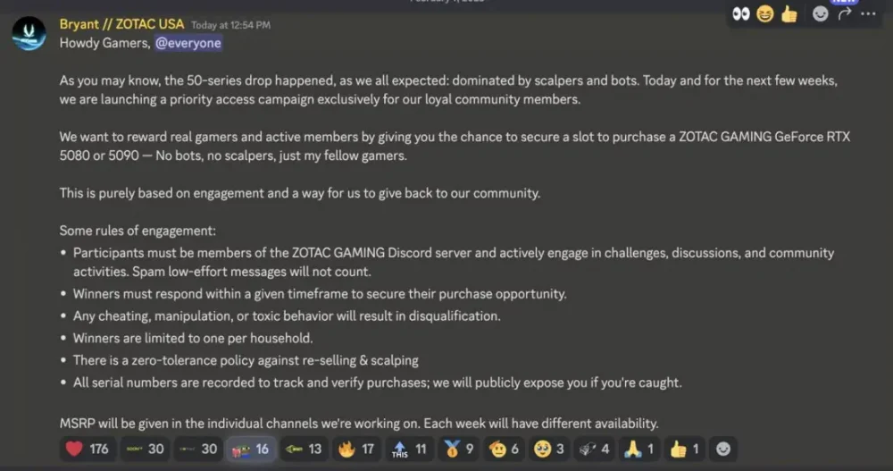 zotac rtx50 series discord