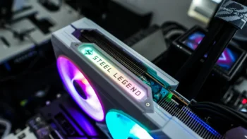 ASRock Radeon RX 9070 Steel Legend OC Graphics Card
