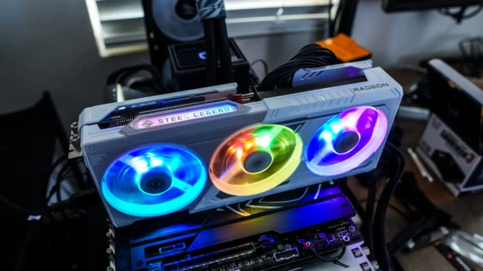 ASRock Radeon RX 9070 Steel Legend OC Graphics Card