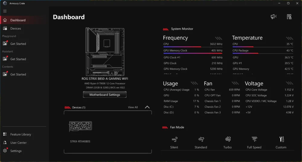 asus rog strix b850 a gaming wifi ss1