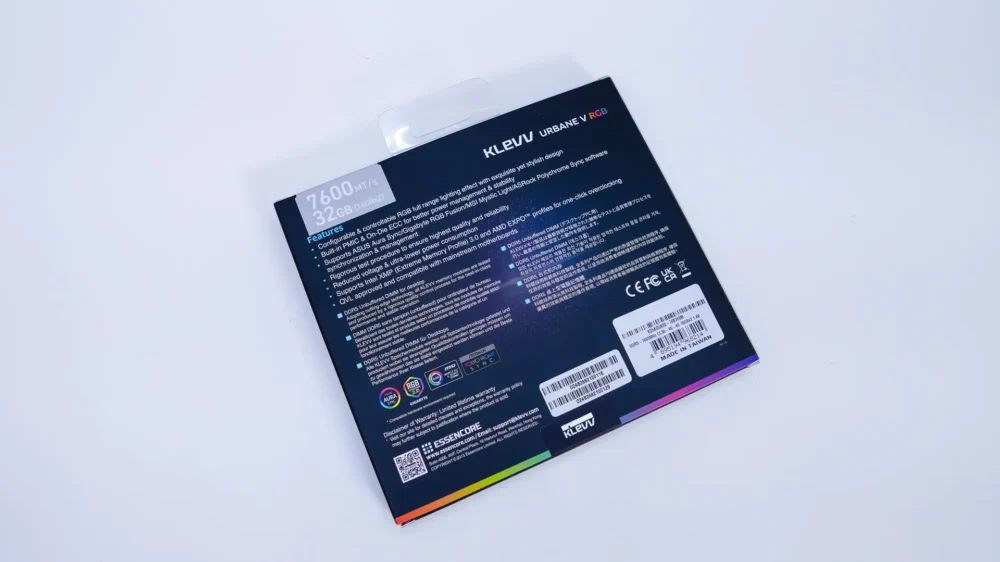 KLEVV URBANE V RGB DDR5-7600 32GB Memory Kit