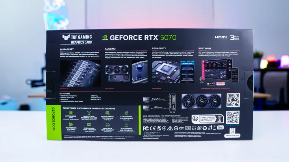 ASUS TUF Gaming GeForce RTX 5070 OC Edition Graphics Card