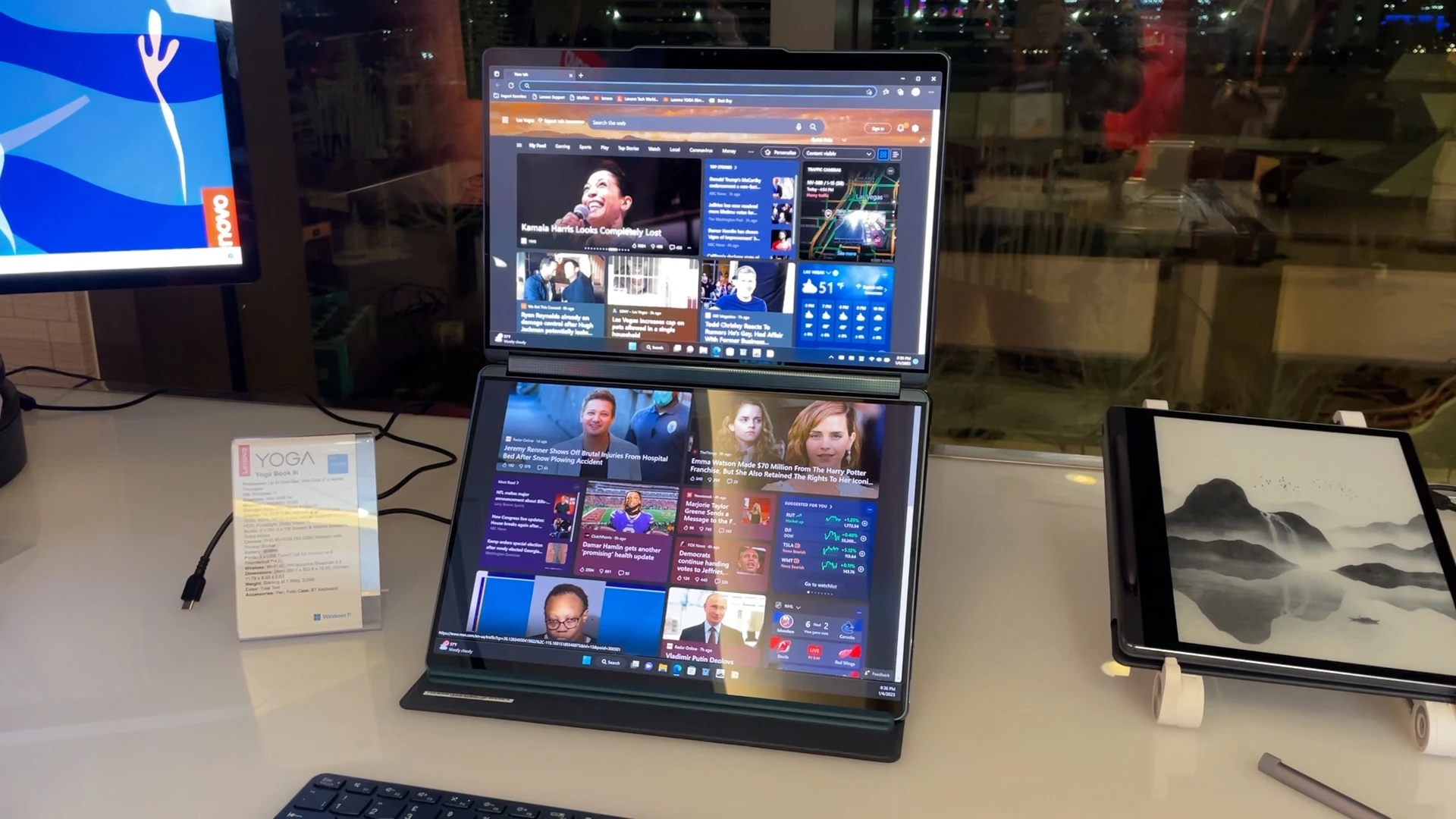 CES 2023: Lenovo Shows Off Dual-Screen Yoga Book 9i 